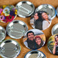 6 Custom Photo Button Pins