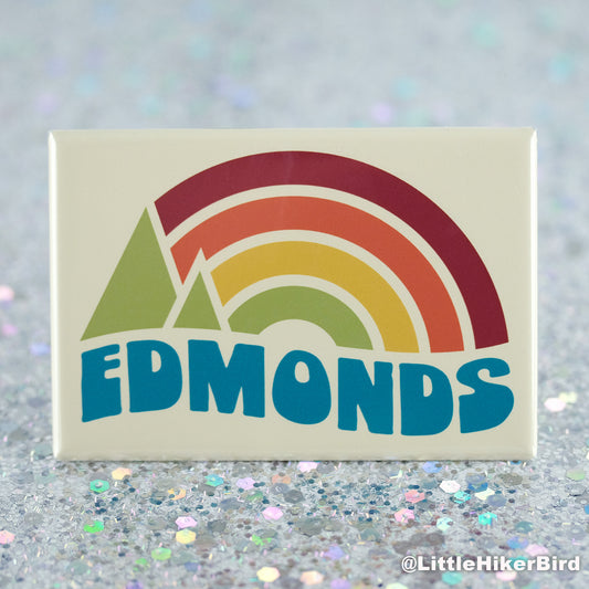 Edmonds Fridge Magnet - Vintage Sunset