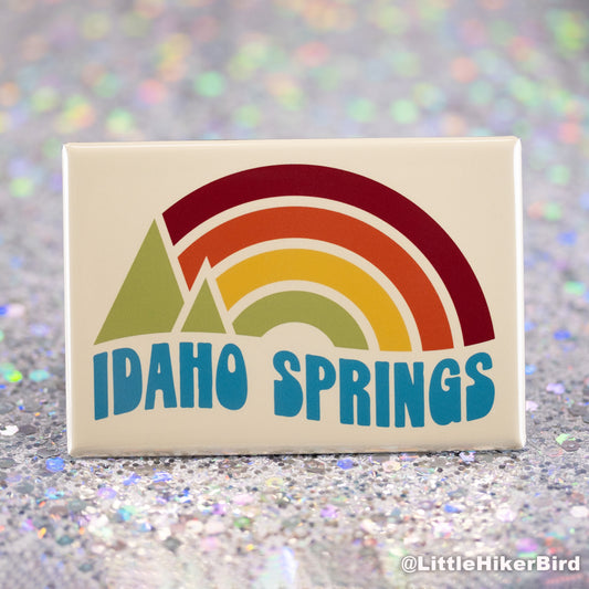 Idaho Springs Fridge Magnet - Vintage Sunset