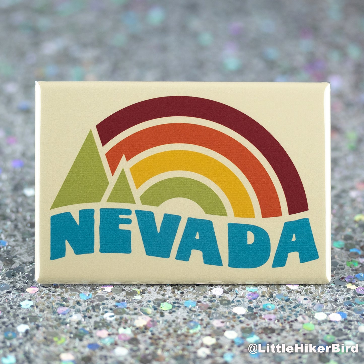 Nevada Fridge Magnet - Vintage Sunset