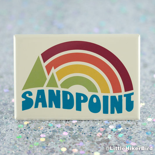 Sandpoint Fridge Magnet - Vintage Sunset