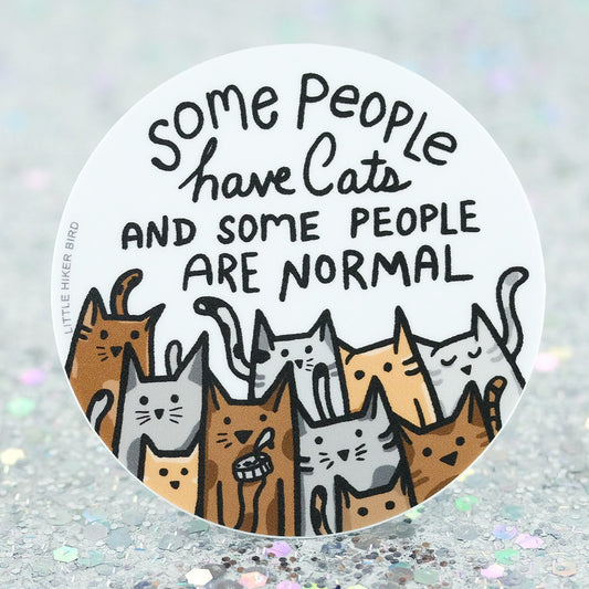 Some people HAVE cats - Vinyl Sticker